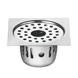 Oleanna CT-112 Stainless Steel Silver Chrome Finish Anti Cockroach Trap Round Floor Drain-picture-22