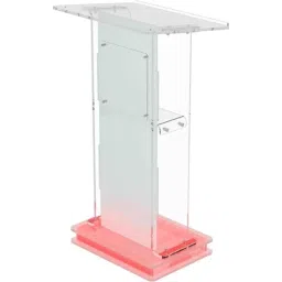 Classic Concepts 24x20 inch Acrylic Podium Stand with Red LED for Conference &a; Seminar, CCP060-image-85