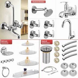 Jainex Irene Collection Bathroom Premium Combo Set with Overhead Shower &a; Free Tap Cleaner, IRN-5000-picture-11