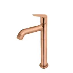 Aquieen 12 inch Brass Rose Gold Extended Body Tall Pillar Cock Cold Basin Tap-image-6