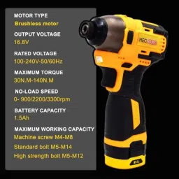 MECRAAF 4.2V 1.5Ah Brushless Cordless Impact Driver with 3-Speed Variable image 4