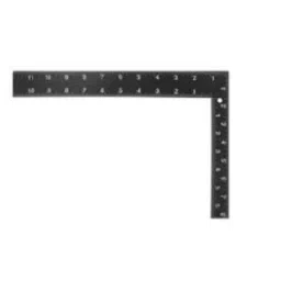 Kristeel Shinwa Engineers Square Graduated 250x300x2mm Black Colour with white Graduation on both sides 3969-picture-17