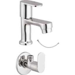 IRIS Ocean 3 Pcs Brass Chrome Finish Pillar Cock, Connection Pipe &a; Angle Cock Set-image-62