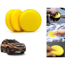 Auto Pearl Polyurethane Beige Washing &a; Waxing Polish Foam Sponge for BRV (Pack of 3)-picture-10