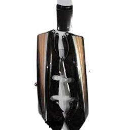 Krayons ABS Black &a; Orange Tail Panel Set for Hero Passion Plus, F582-picture-47