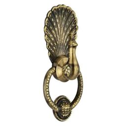 Sardar Medium Gold Brass Mayur Door Knocker-image-57