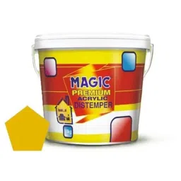 Magic Paints 1101 5kg Passion Yellow Matte Finish Acrylic Distemper Paint-image-50
