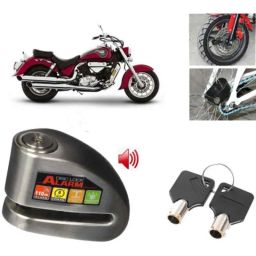 Auto Pearl Steel Black Anti-Theft Alarm Disc Brake Lock for YZF-R15 V2, Lock_857-43
