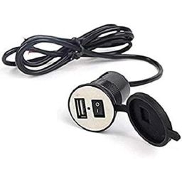 Meenu Arts Motorcycle Bike Mobile Phone USB Charger (12v) Waterproof Universal for All Scooter-44