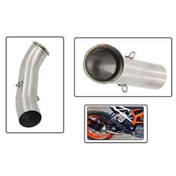 AOW Middle Bend Pipe (Stainless Steel) for KTM RC 390/ KTM Duke 125/ KTM Duke 250/ KTM Duke 390 (2017-2018 Models) T-19-9