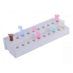 Abdos 8Pcs 20 Slots White Rack for Micro Centrifuge Tubes, P20205-12