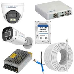 Cybernautt 2.4MP Full Colour HD Indoor &a; Outdoor CCTV Combo Kit with 4Ch DVR, 2 Dome Camera, 2 Bullet Camera, 4Ch SMPS, 50m Cable, 2TB HDD &a; Connector-image-82