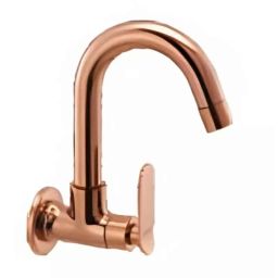Cera Brooklyn Metal Quarter Turn Single Lever Wall Mount Sink Cock, F1018251RG-image-58