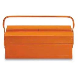 Implemental 45x15x15cm Metal Orange Tool Box with 3 Compartments for Home &a; Garage-picture-24
