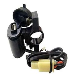 AOW Bike Mobile Phone USB Charger Power Adapter 12v (Waterproof) for Honda Shine SP-41