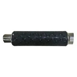 RA Accessories Black Textured Black Silver Cap Silencer Exhaust for Ducati Panigale R-picture-2