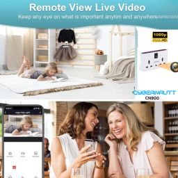 Cybernautt CN900 2MP Full HD Socket Smart Wi-Fi Camera with Built-in 32GB Card, HD Audio &a; Video, Loop Record, Multi User View &a; Support 32GB SD Card image 5