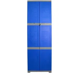 Cello Novelty 38.1x61x180.3cm Plastic Blue &a; Grey Large Cupboard with Lock-20