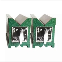 ULTRA 160x125x130 mm 2 Pcs Hardened &a; Ground Magnetic V Block, UL 32006 Hard-picture-34