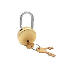 Harrison 50mm 6 Lever Brass Round Padlock with 3 Keys, MP3-0054-picture-18