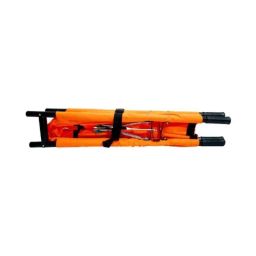 Complete Care 65x12x12cm Mild Steel Powder Coated Double Fold Folding Stretcher with Bag , CCH-189 (B)-75