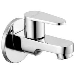 Oleanna Nova Brass Silver Chrome Finish Quarter Turn Fitting Bib Cock-picture-41