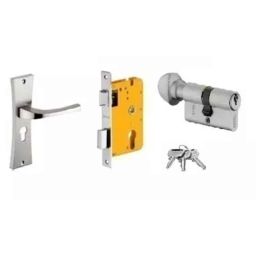 Dorset HL Series Divine 70mm Stainless Steel Door Handle Lock Set with Knob &a; Key-picture-21
