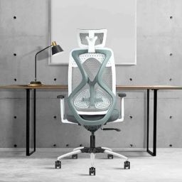 Rose Sydney 53x62132cm Mesh Grey High Black Ergonomic Chair-24