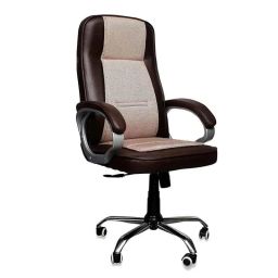 Woodberg Jute Sense Brown High Back Executive Revolving Office Chair, WBH115BR-image-3