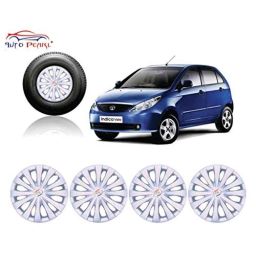 Auto Pearl 4 Pcs 14 inch Full Caps Wheel Cover Set for TATA Indica Vista-33