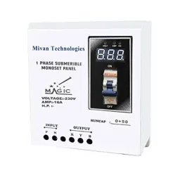 Mivan Technologies DMP-R 16A Single Phase Digital Motor Starter Panel with Digital Volt &a; Amp Meter-1