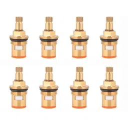 Spazio 1/2 inch Brass Quarter Turn Ceramic Disc Cartridge for Tap (Pack of 8)-picture-36