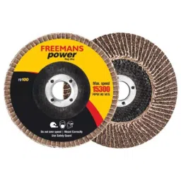 Freemans 100mm A60 Grit Calcine Aluminium Oxide Brown Power Flap Disc, FD-100-60 (Pack of 20)-image-94