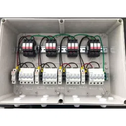 Daystar 4 in 4 Out 1000V Solar DC Distribution Box with 16A/4P DC MCB, DC SPD &a; 15A DC Fuse (Pack of 2)-8