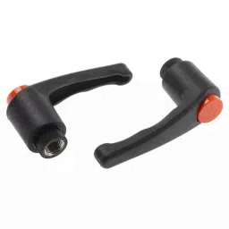RS Pro M12x18mm Stainless Steel Black Clamping Lever, 478393-39
