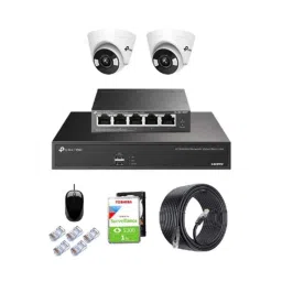 TP-Link VIGI C430 3MP Full Colour Indoor Network IP Combo Kit with 4 Channel NVR, 2 Cameras, 5 Port POE Switch, 1TB HDD, D LINK 100M LAN Cable-picture-5