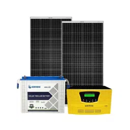 Servotech 1kW MPPT Solar Inverter, 150Ah Solar Tubular Battery &a; 2 Pcs 415W Monocrystalline Solar Panel Combo-12