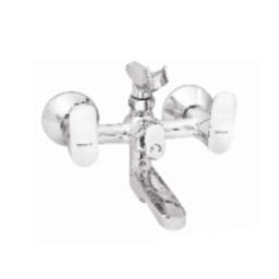Somany Thistle Brass Chrome Finish Wall Mixer with Crutch, 272201140021-15