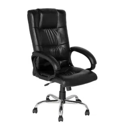 High Living Poseidon Leatherette High Back Black Office Chair-20