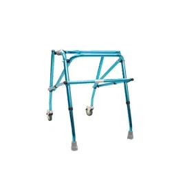 Rehamo Neokie SW 100kg Aluminium Blue Kids Walker Stand with 2 Wheels, RH18PD0003-picture-12