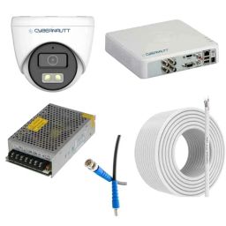 Cybernautt 2.4MP Full Colour HD Indoor &a; Outdoor CCTV Combo Kit with 4Ch DVR, 2 Dome Camera, 4Ch SMPS, 50m Copper Cable &a; Connectors-17
