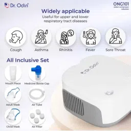 Dr Odin ONG 101 8ml White &a; Grey Smart Piston Compressor Nebulizer with Whisper-Quiet Operation image 3