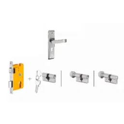 Dorset Dash HL DAS 204.3mm Zinc SC Finish Lock Set with Knob &a; 70mm Key Cylinder (Pack of 3)-picture-45