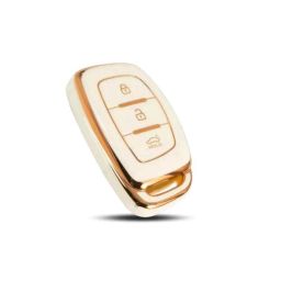 Flymaster Thermoplastic Polyurethane White TPU Car Key Cover, WHITE-TPURKE-10-image-97