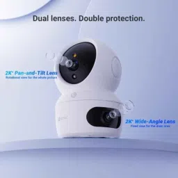 EZVIZ H7C Dual 2k Lens Pan-Tilt Smart Wi-Fi Camera with 2 Way Calling, 360 deg Panoramic View, Color Night Vision &a; SD Card Support Upto 512GB image 2
