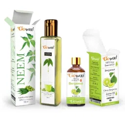 GoWoo 2 Pcs 10ml Natural Bergamot Aroma Oil &a; 100ml Neem Oil Set, GWOC158-P5+P186-picture-0