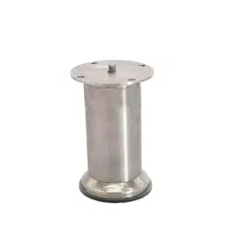 RAB 6 inch Stainless Steel Silver Matt Finish Heavy Plate Round Sofa Leg (Pack of 3)-picture-27