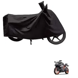 Kozdiko Polyester Black Dust &a; Waterproof Bike Body Cover with Mirror Pockets for KTM RC 390-picture-29