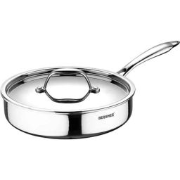 Bergner Argent 1.8 Litre 22cm Stainless Steel Tri-Ply Induction Bottom Sauce Pan with Lid-picture-4