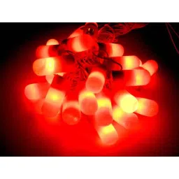 Tucasa Capsule Shape Red String Light, DW-158 (Pack of 2) image 2